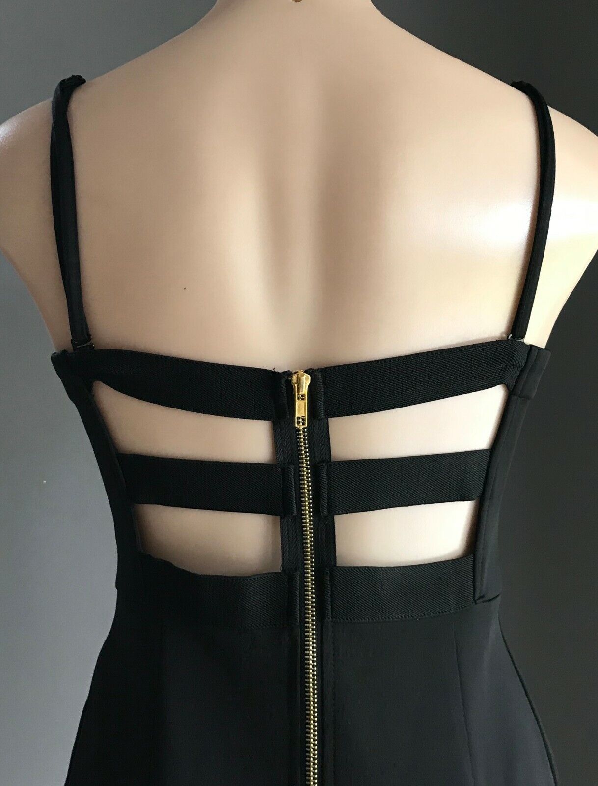 Sexy HEART ON FIRE Bodycon Dress Black Gold Floral Sequin Stretch Size 10 NEW