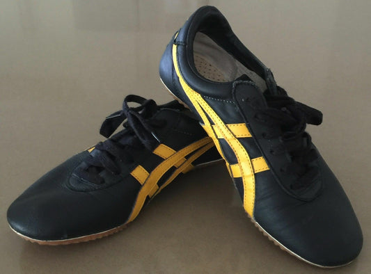 ONITSUKA TIGER Sports Shoes Black Yellow Sneakers Size 22.5cm US 4 EU 36 Unisex