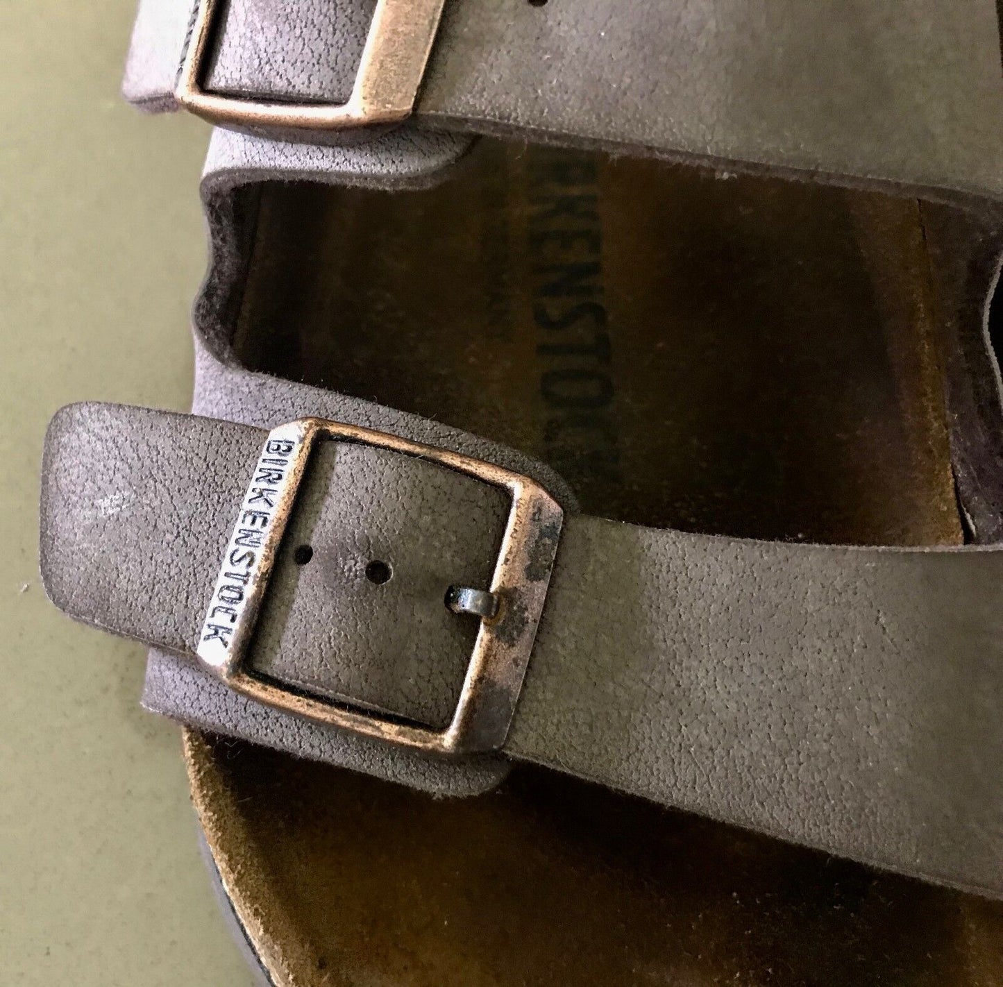 Birkenstock Arizona Sandals Size 36 (L5) Brown Leather Adjustable Buckles Unisex