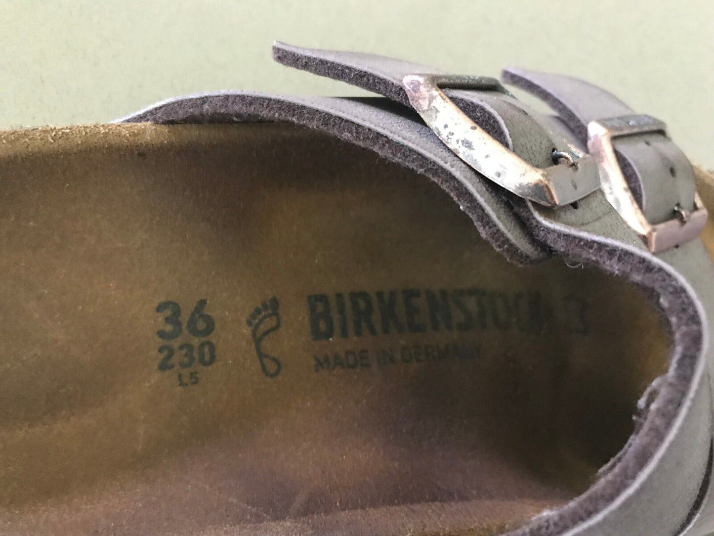 Birkenstock Arizona Sandals Size 36 (L5) Brown Leather Adjustable Buckles Unisex