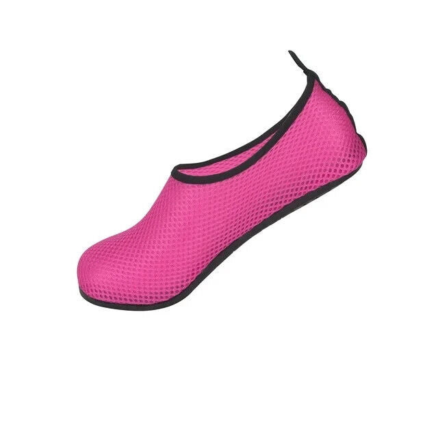 Unisex Pink Aqua Quick-Dry Water Shoes Dive Surf  Swim Beach Yoga 44/45 Slipons