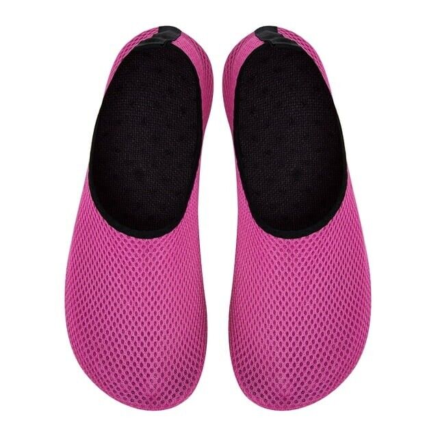 Unisex Pink Aqua Quick-Dry Water Shoes Dive Surf  Swim Beach Yoga 44/45 Slipons