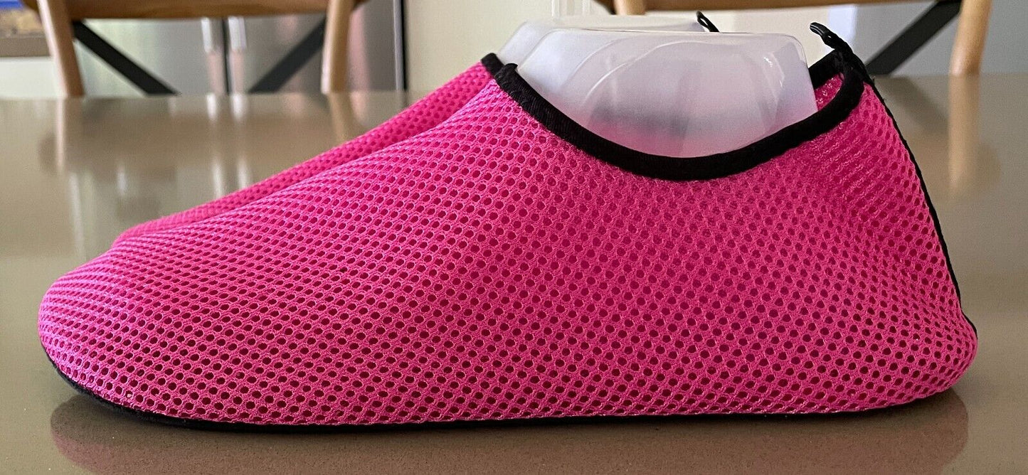 Unisex Pink Aqua Quick-Dry Water Shoes Dive Surf  Swim Beach Yoga 44/45 Slipons