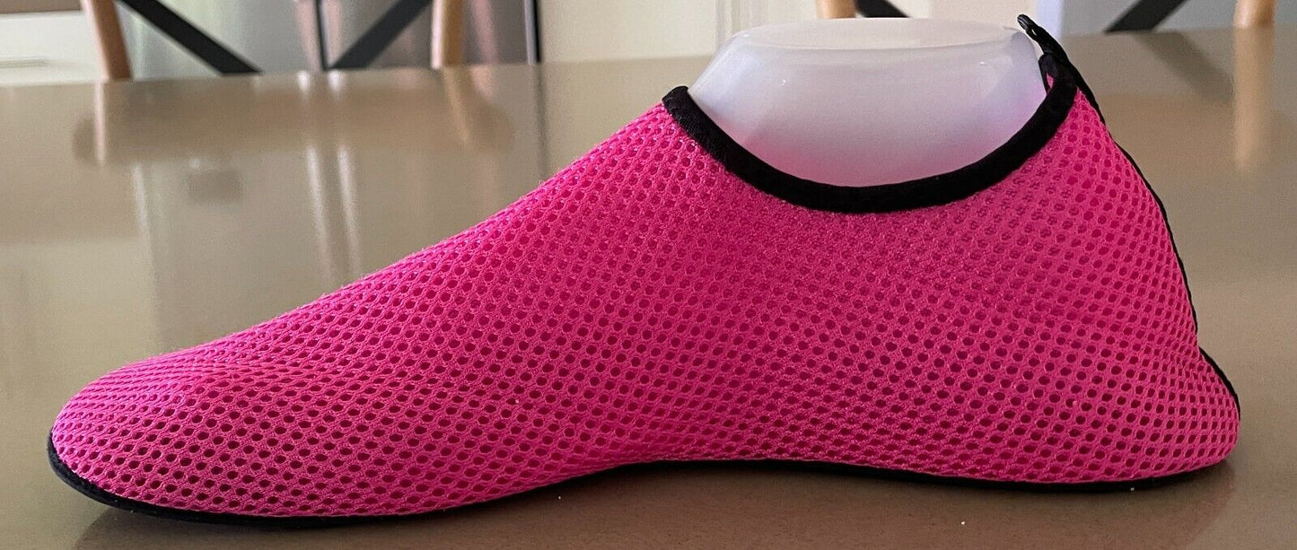 Unisex Pink Aqua Quick-Dry Water Shoes Dive Surf  Swim Beach Yoga 44/45 Slipons