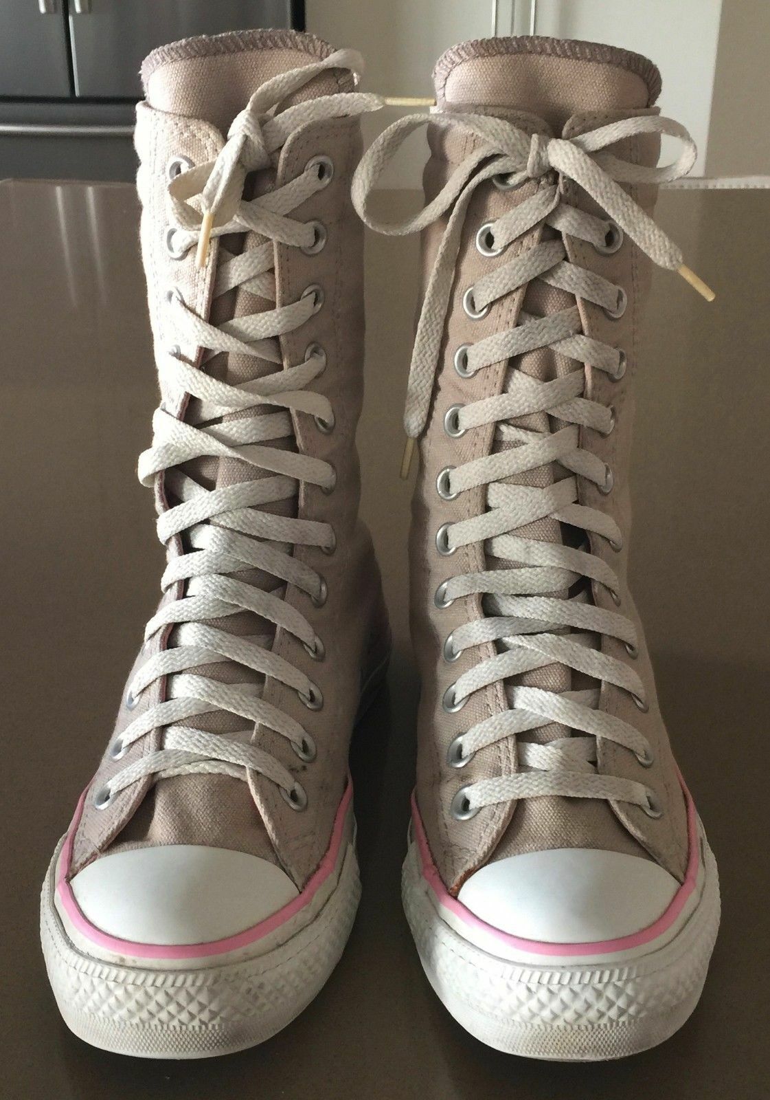 CONVERSE ALL STAR X Hi Top Sneakers Beige & White Men 4 W 6 25cm Unisex Shoes