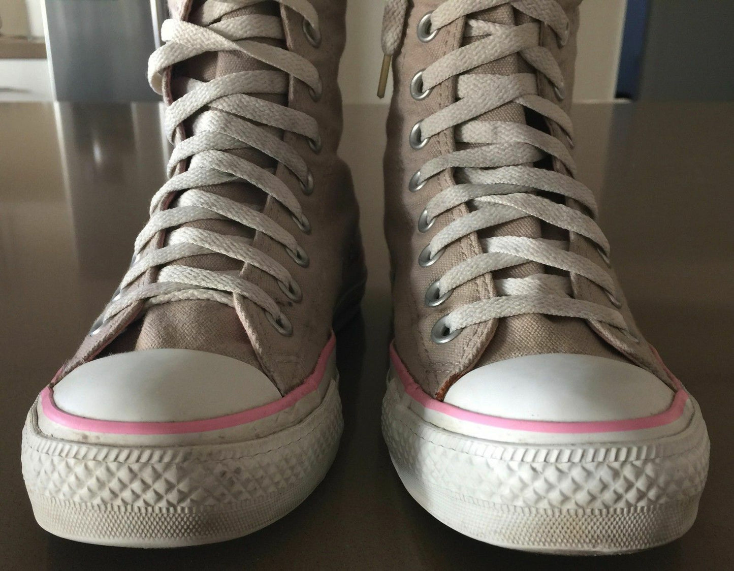 CONVERSE ALL STAR X Hi Top Sneakers Beige & White Men 4 W 6 25cm Unisex Shoes