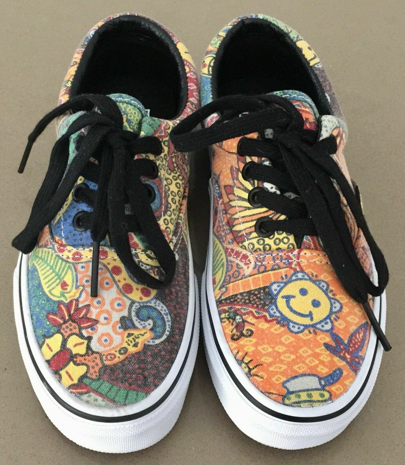 VAN DOREN Lace Up Sneakers Aboriginal Colourful Shoes Size US Men 4 W 5.5 New