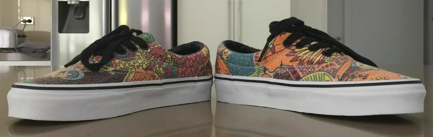VAN DOREN Lace Up Sneakers Aboriginal Colourful Shoes Size US Men 4 W 5.5 New
