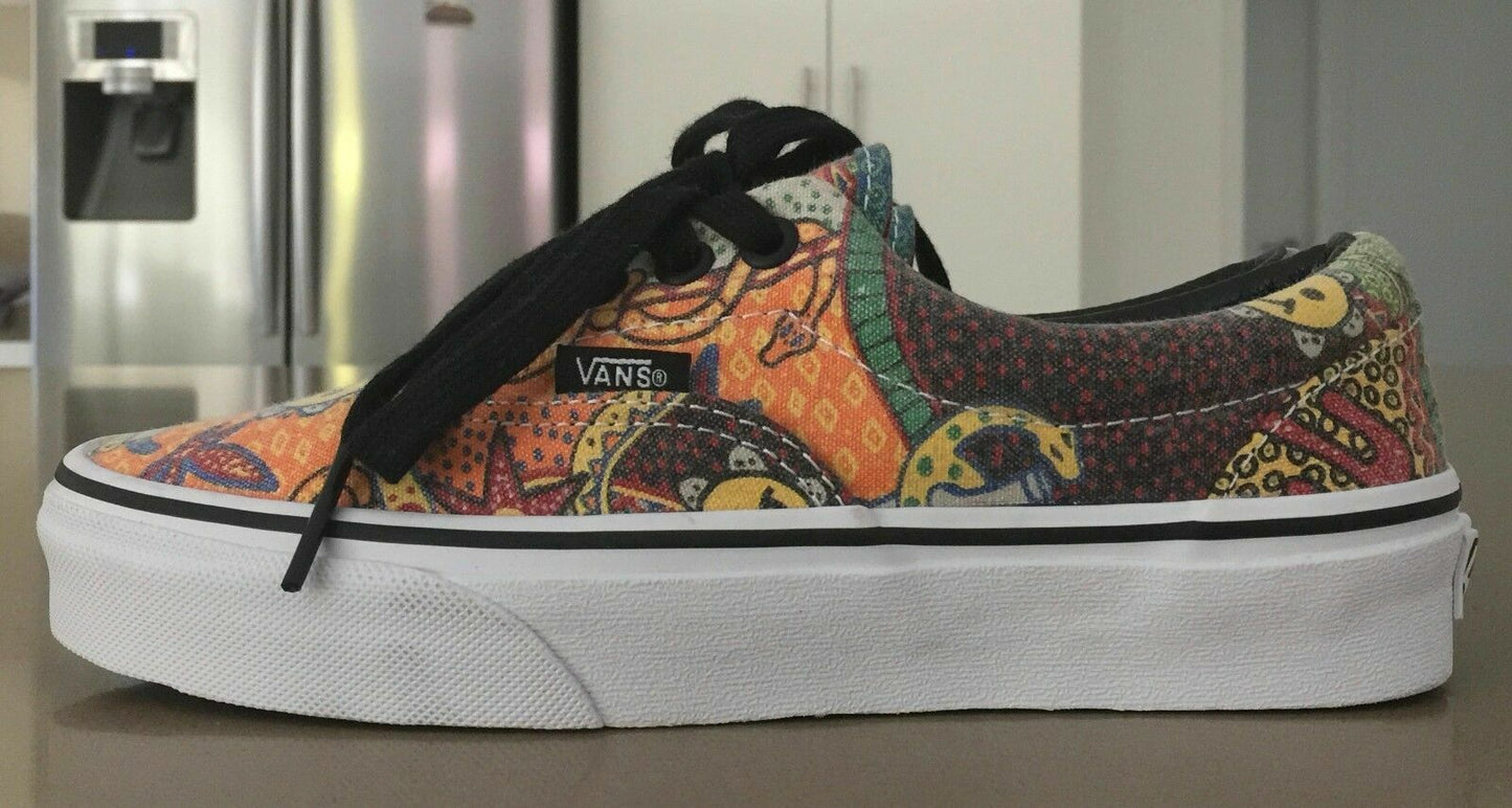 VAN DOREN Lace Up Sneakers Aboriginal Colourful Shoes Size US Men 4 W 5.5 New