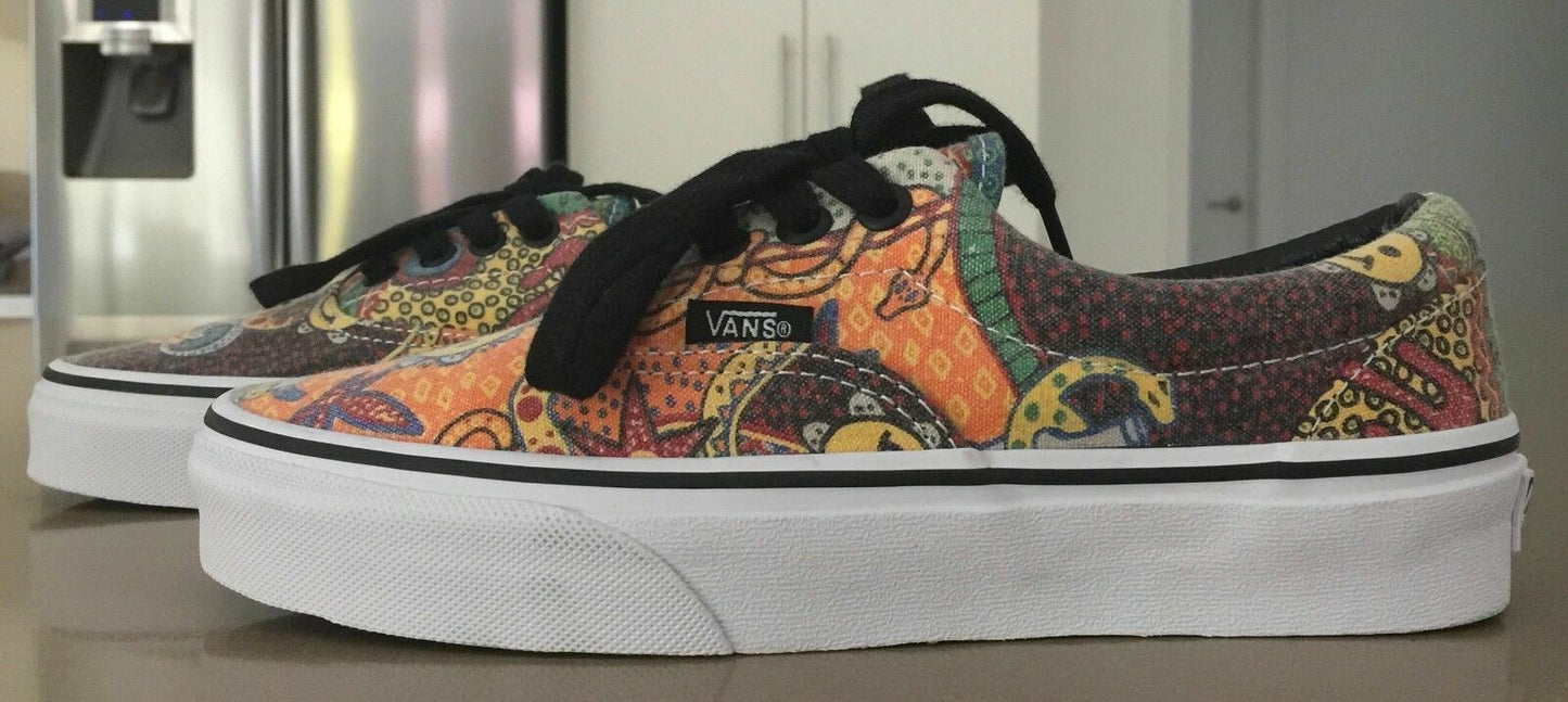 VAN DOREN Lace Up Sneakers Aboriginal Colourful Shoes Size US Men 4 W 5.5 New