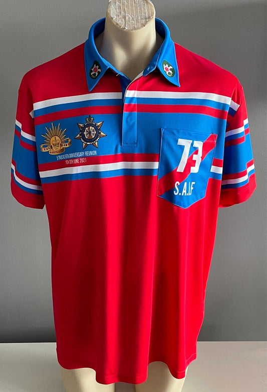 Polo 2021 Blue Red White Australian Army 5 Trucks 55 Anniversary Reunion 2XL