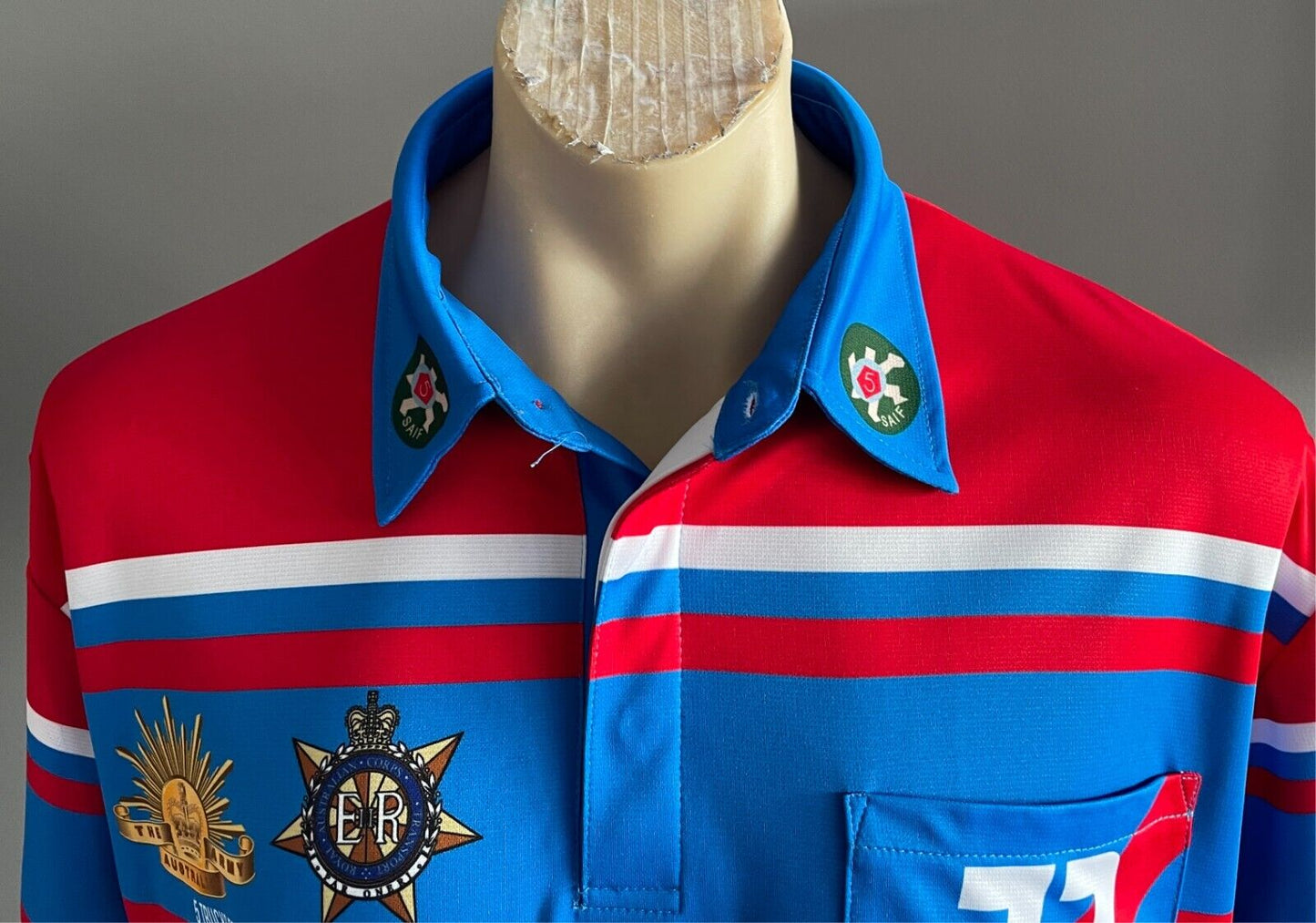 Polo 2021 Blue Red White Australian Army 5 Trucks 55 Anniversary Reunion 2XL