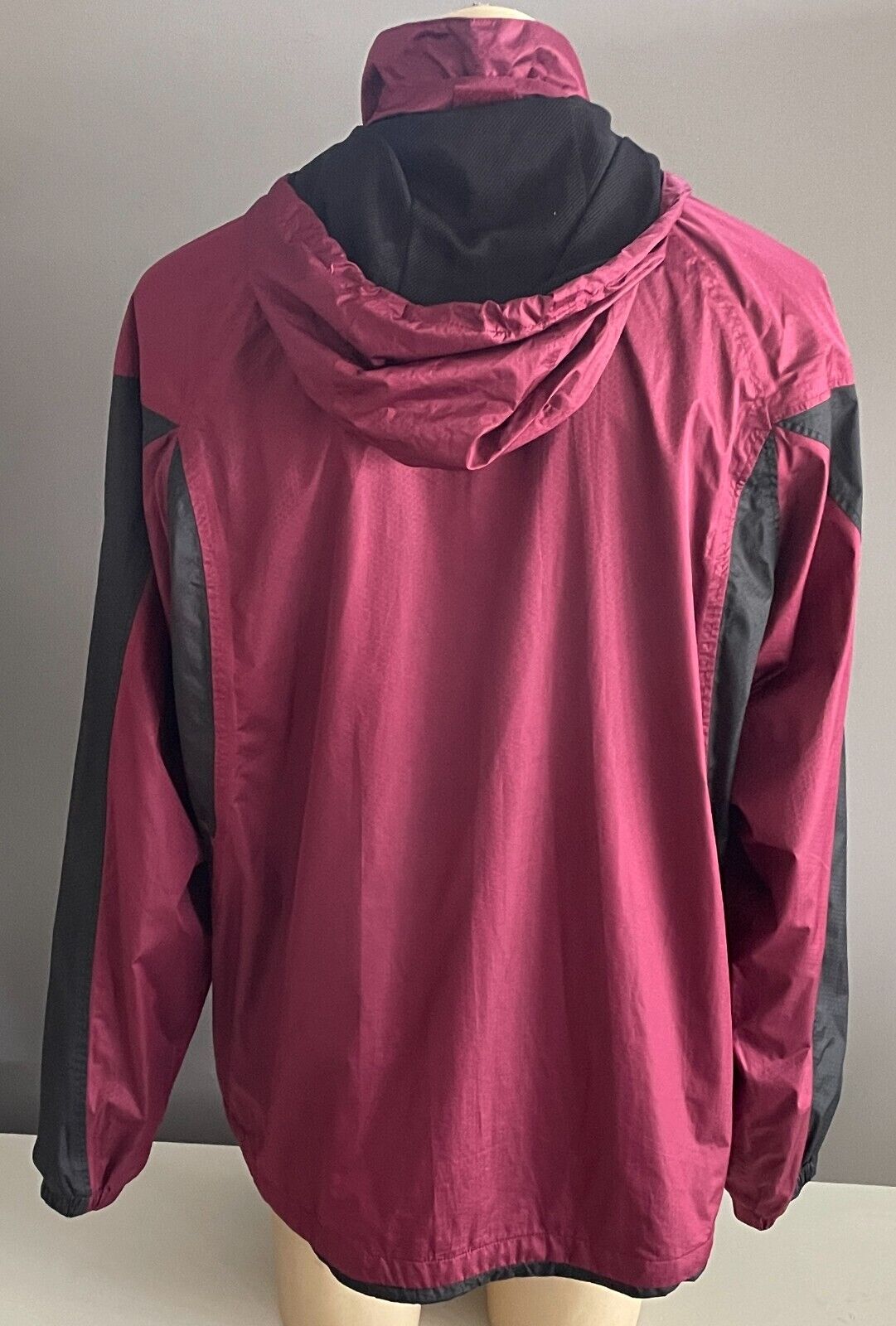CANTERBURY QLD State Of Origin Anorak Spray Jacket Mens XL Maroon Black Hoody