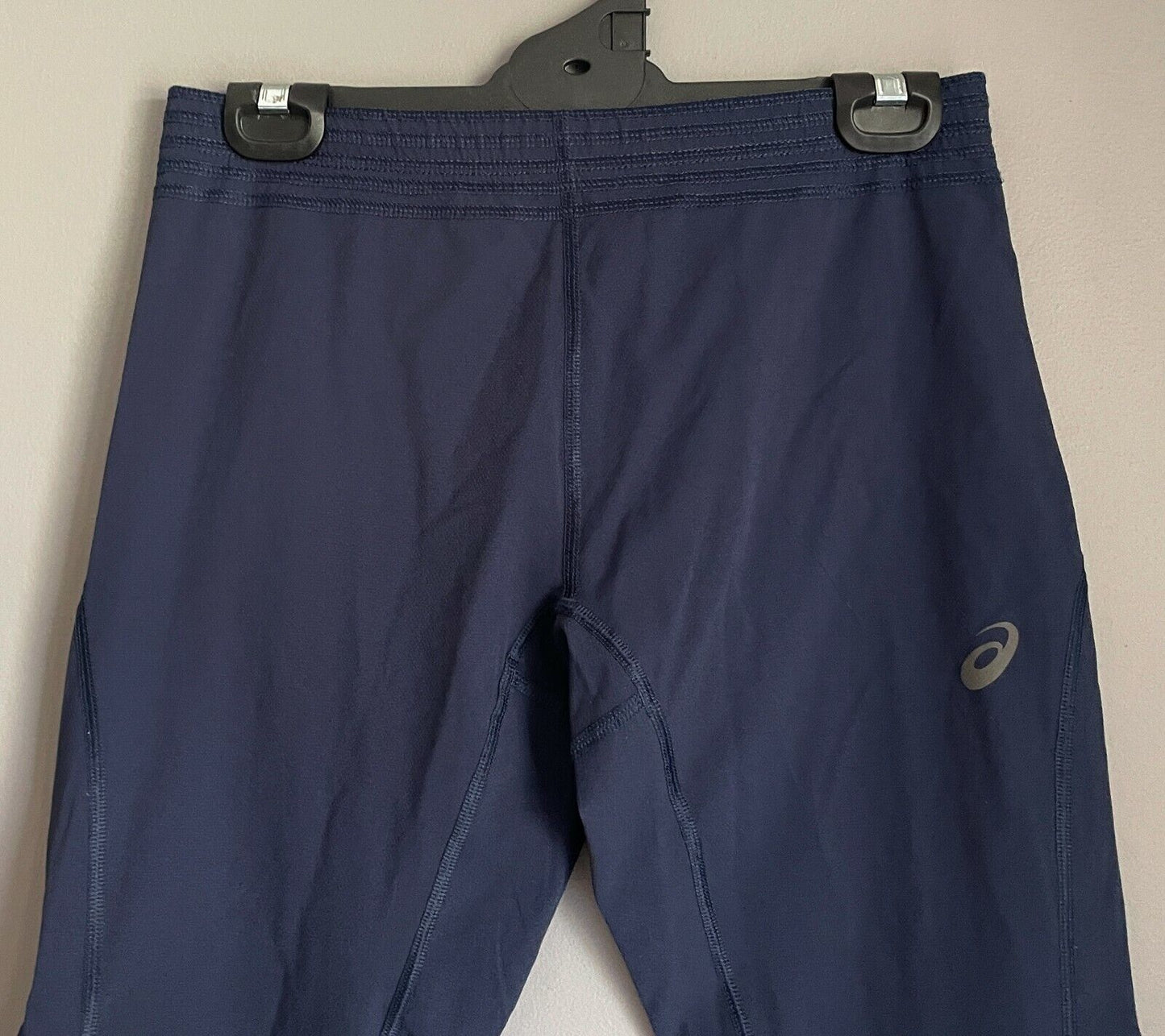 ASICS Pants Navy Blue Motion Dry Full Length Elastic Waist Ladies Size M