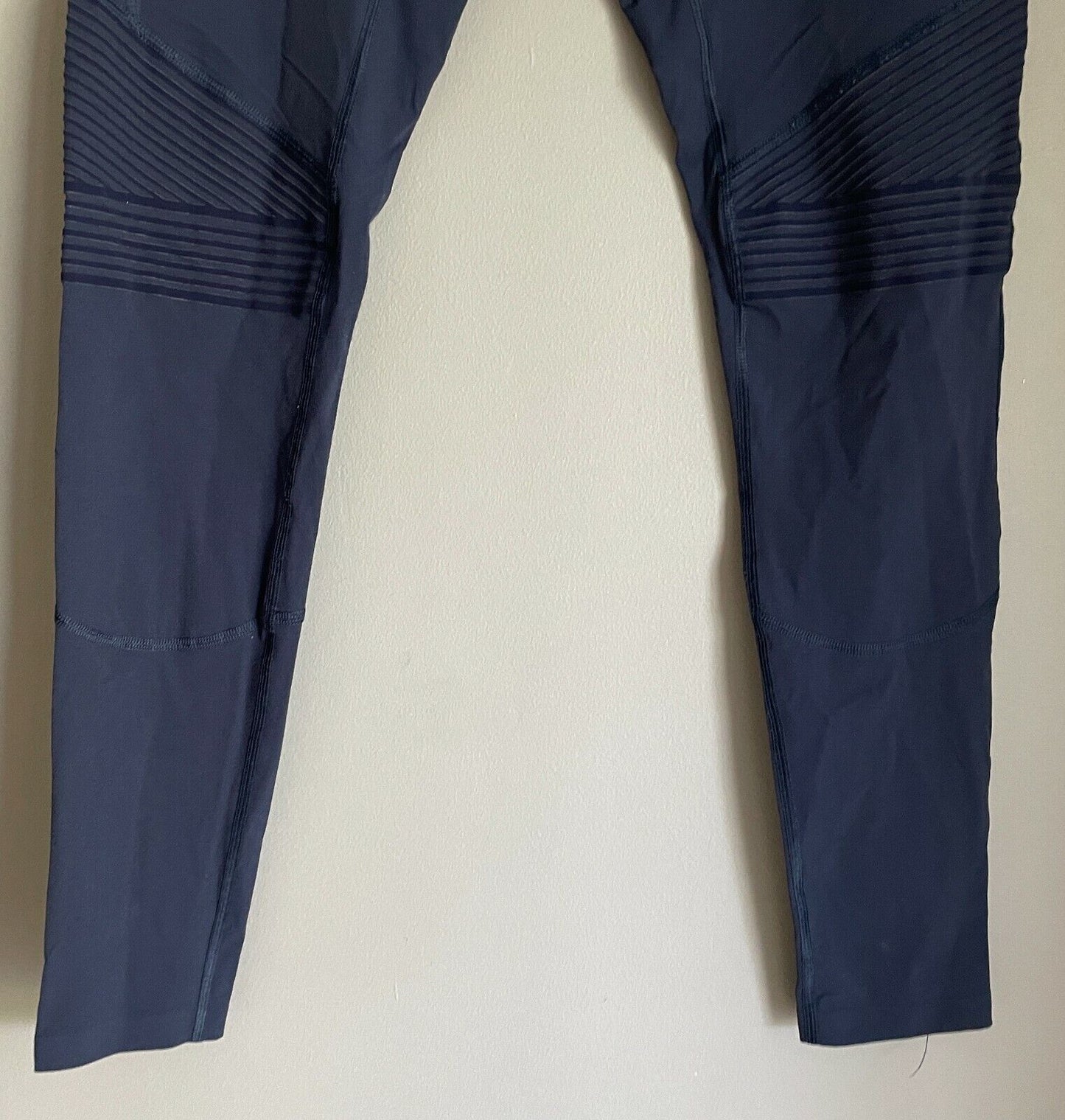 ASICS Pants Navy Blue Motion Dry Full Length Elastic Waist Ladies Size M
