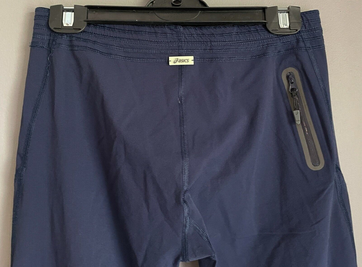 ASICS Pants Navy Blue Motion Dry Full Length Elastic Waist Ladies Size M