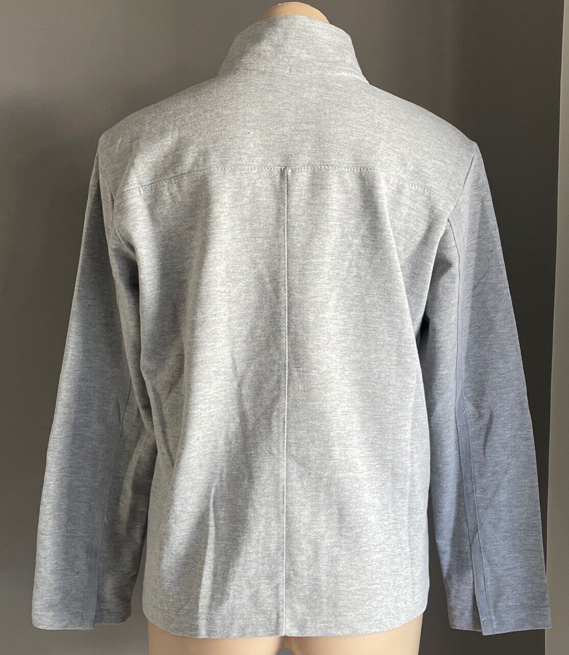 SPIRIT Jacket Zip Front Sweater Grey Marle Long Sleeve Top Size M 12 Casual