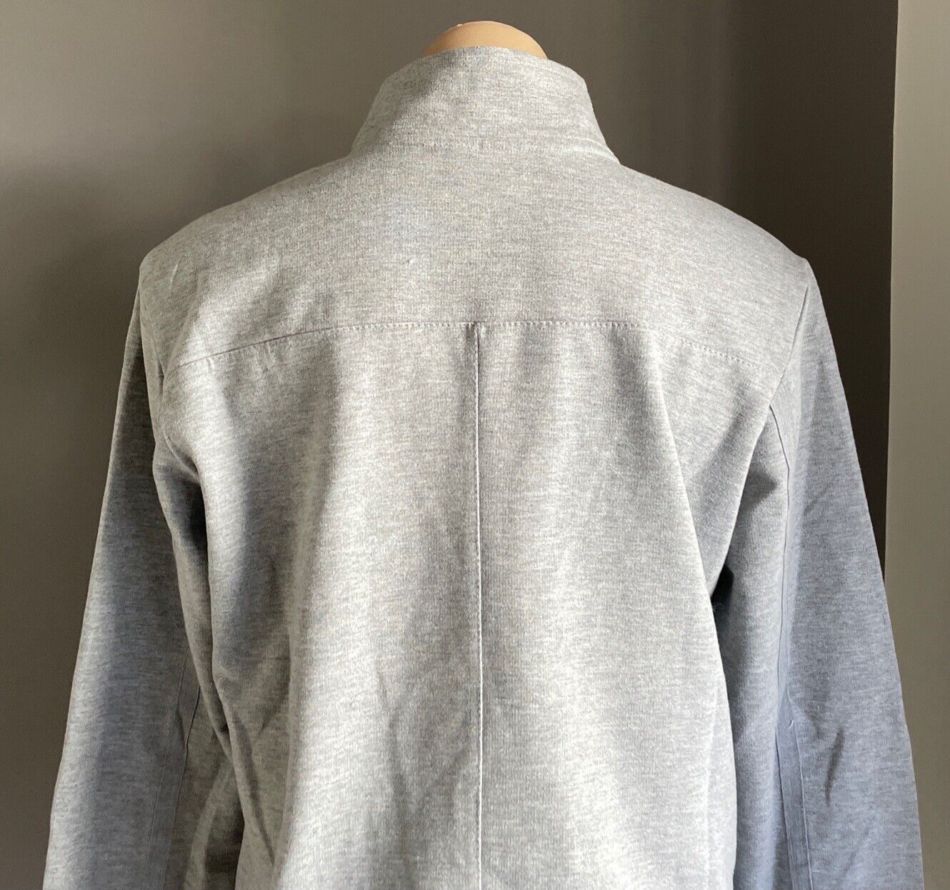 SPIRIT Jacket Zip Front Sweater Grey Marle Long Sleeve Top Size M 12 Casual