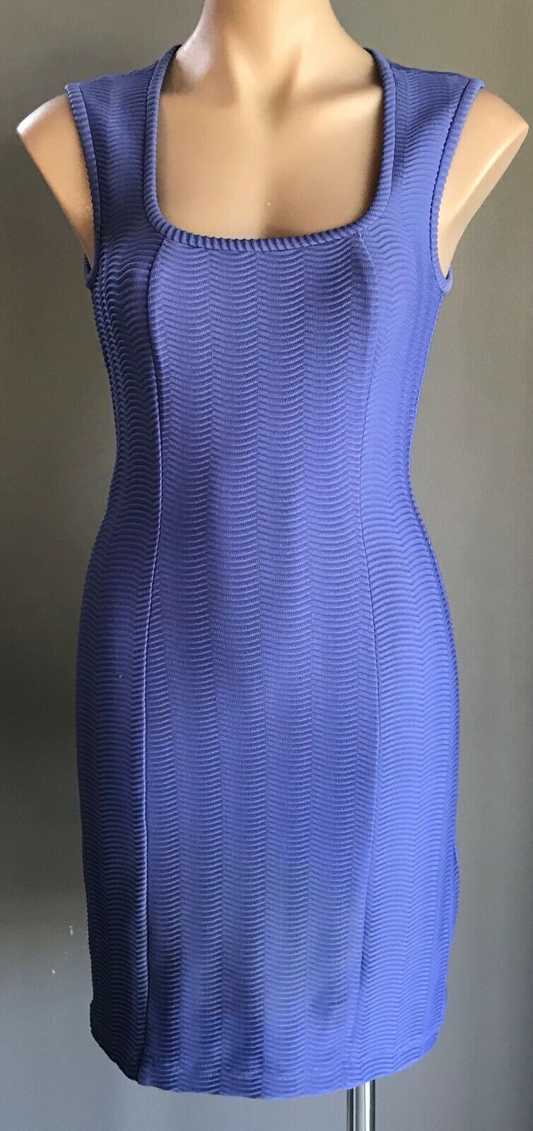 HOUSE Bodycon Dress Mauve Stretch Texture Fabric Sleeveless Size 1 AU 10 Vintage