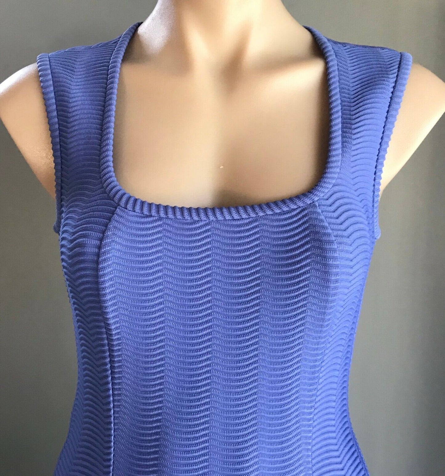 HOUSE Bodycon Dress Mauve Stretch Texture Fabric Sleeveless Size 1 AU 10 Vintage