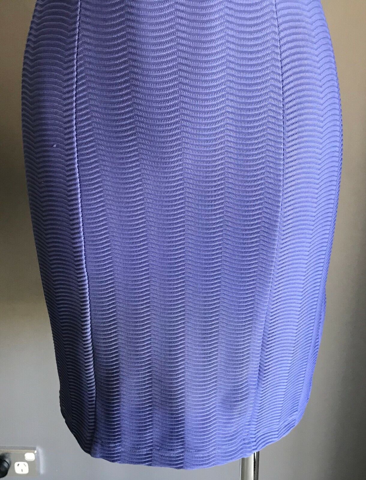 HOUSE Bodycon Dress Mauve Stretch Texture Fabric Sleeveless Size 1 AU 10 Vintage