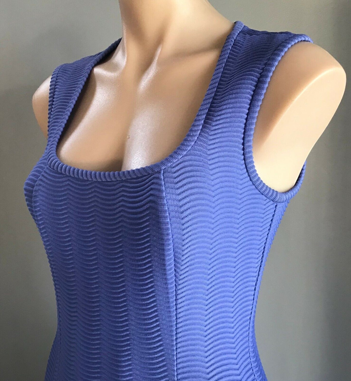 HOUSE Bodycon Dress Mauve Stretch Texture Fabric Sleeveless Size 1 AU 10 Vintage