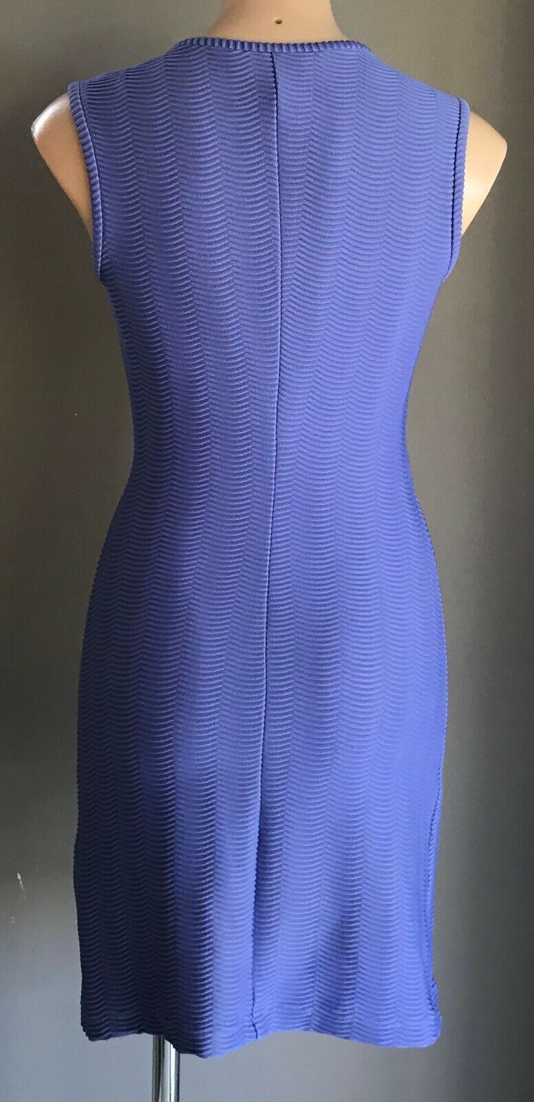 HOUSE Bodycon Dress Mauve Stretch Texture Fabric Sleeveless Size 1 AU 10 Vintage