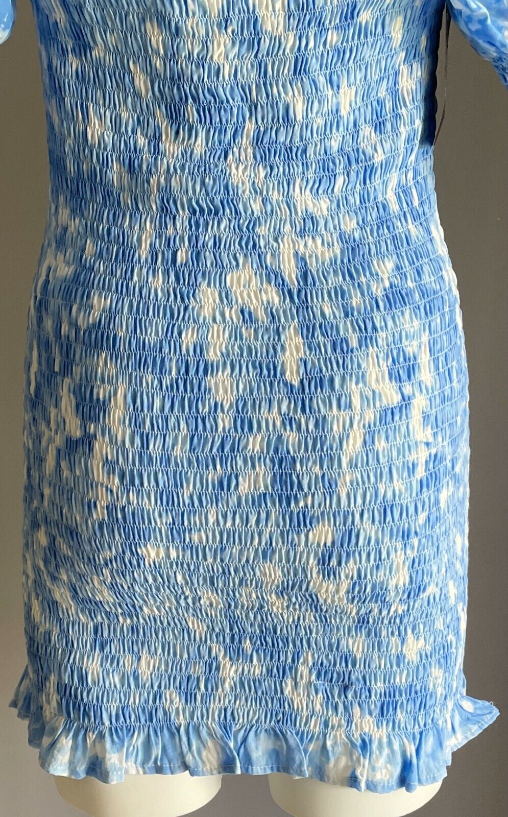 FAITHFULL THE BRAND "Magnolia" Mini Dress Shirred Tie Dyed Size 6 AU 8 10 NEW