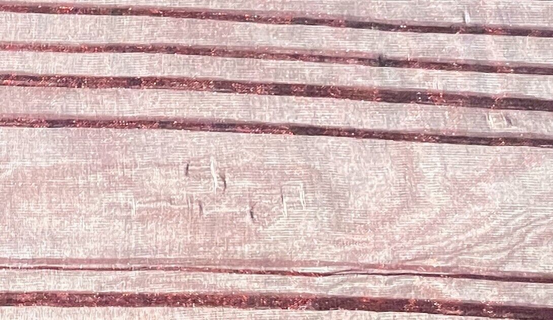 Neck SCARF Burgundy Iridescent Textured Organza Shawl Rectangle Crease Pleated