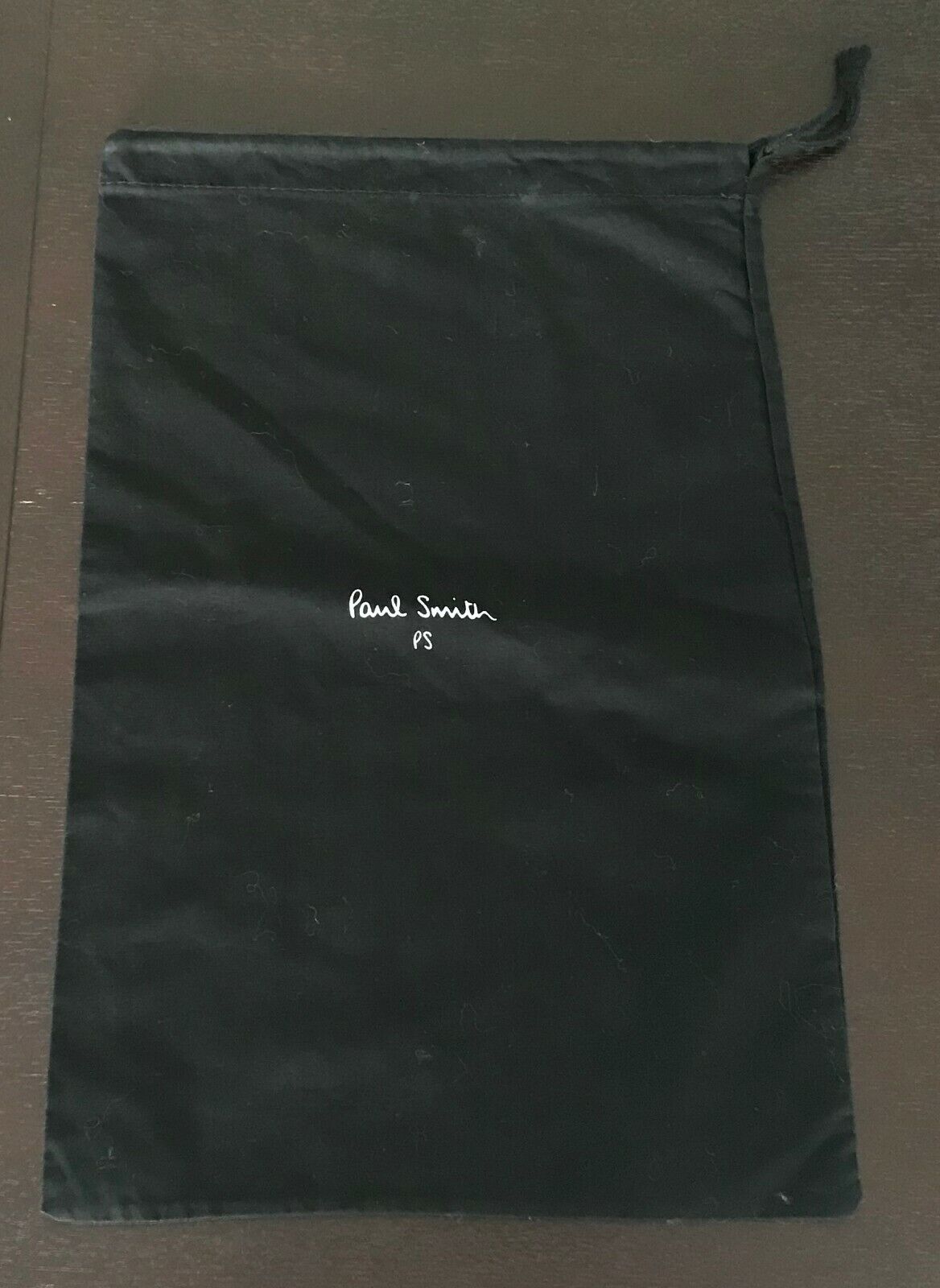 Unisex PAUL SMITH Dust Cover Black Drawstring Bag 40.5cm x 25cm