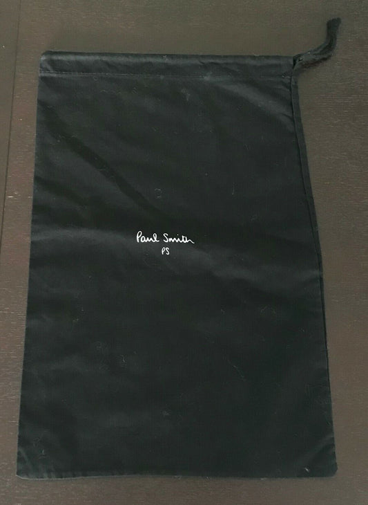 Unisex PAUL SMITH Dust Cover Black Drawstring Bag 40.5cm x 25cm