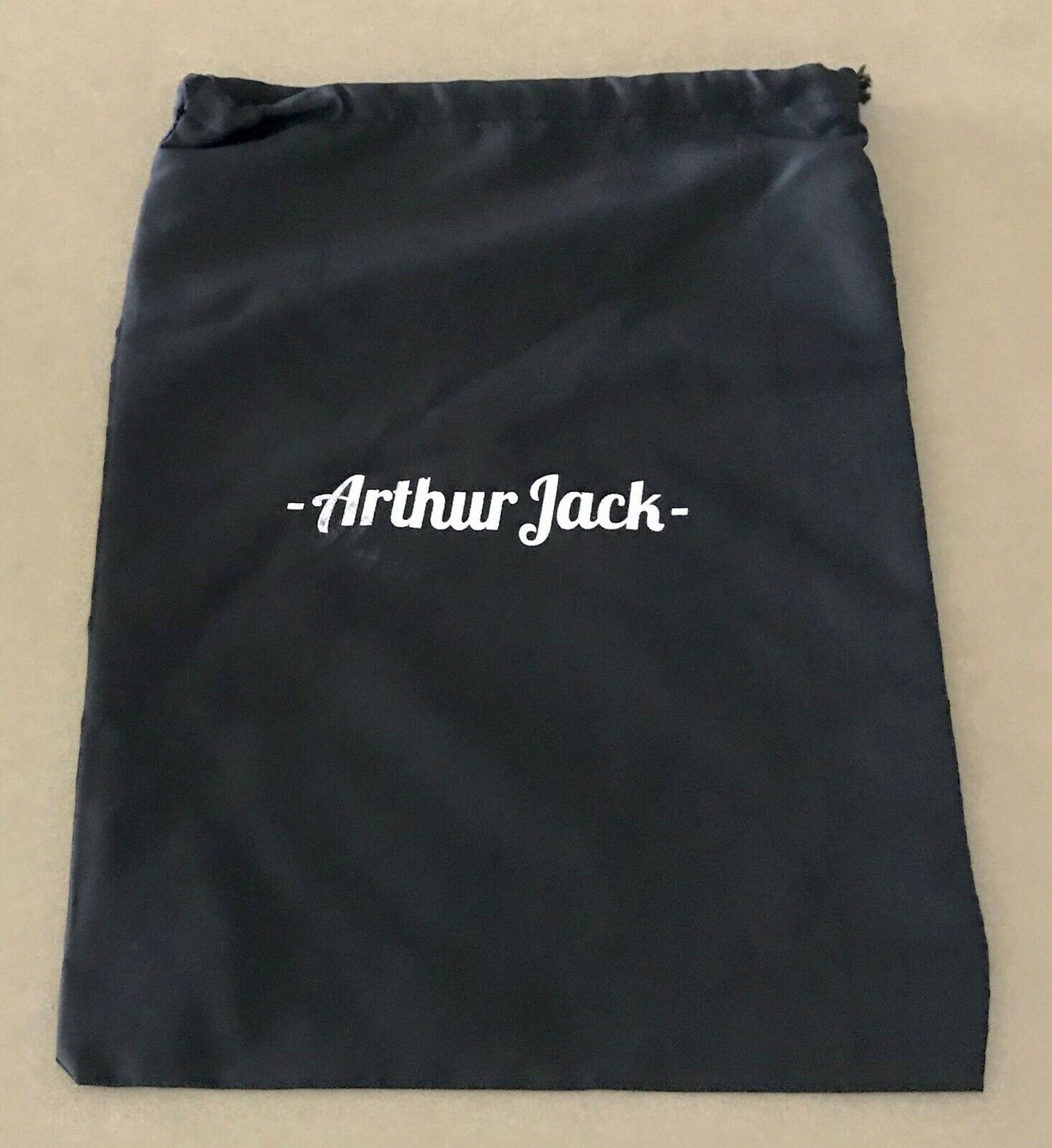 Mens ARTHUR JACK Dust Cover Shoes Black Luggage Fabric Storage Dust Bag ONLY