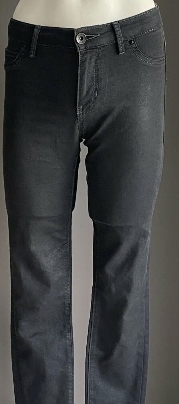 RIDERS by LEE Jeans Mid Rise Super Skinny Leg Black Denim Jeans Ladies Size 8