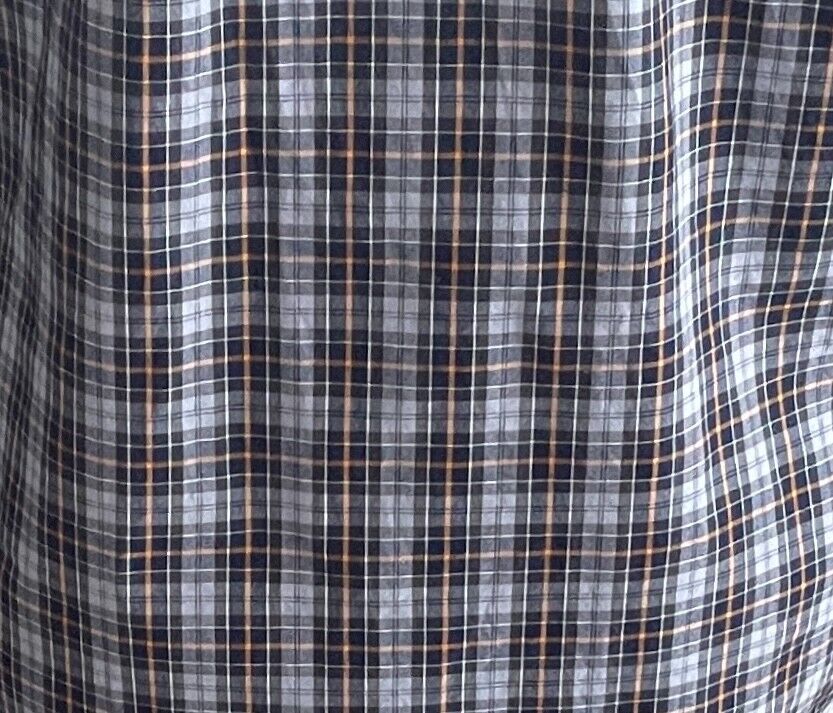 Mens LEE COOPER Shirt Short Sleeve Check Size M Button Front Regular Fit Cotton