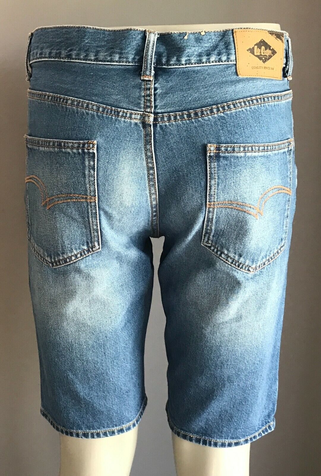 Denim Shorts LEE COOPER "Norris" Jeans Blue Slim Short Pants Button Fly Size 34