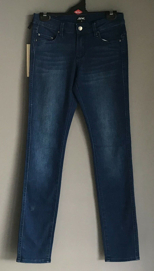 RIDERS BY LEE "Bumster Skinny" Stretch Blue Denim Jeans Pants Ladies Size 11 NEW