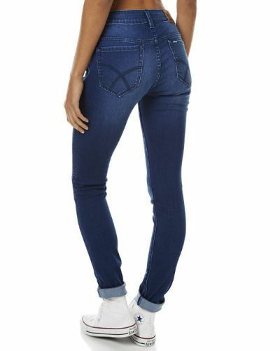 RIDERS BY LEE "Bumster Skinny" Stretch Blue Denim Jeans Pants Ladies Size 11 NEW