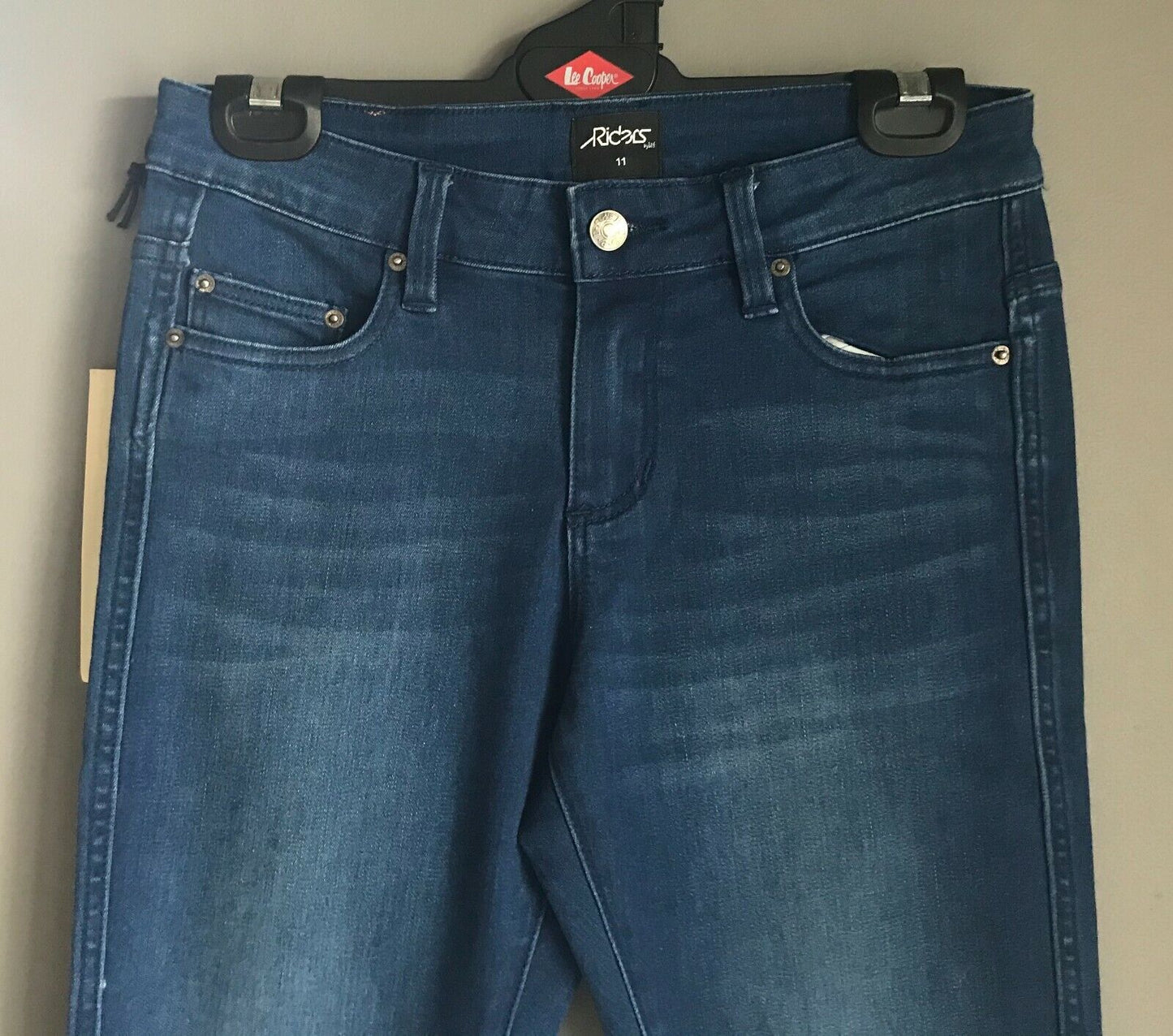 RIDERS BY LEE "Bumster Skinny" Stretch Blue Denim Jeans Pants Ladies Size 11 NEW