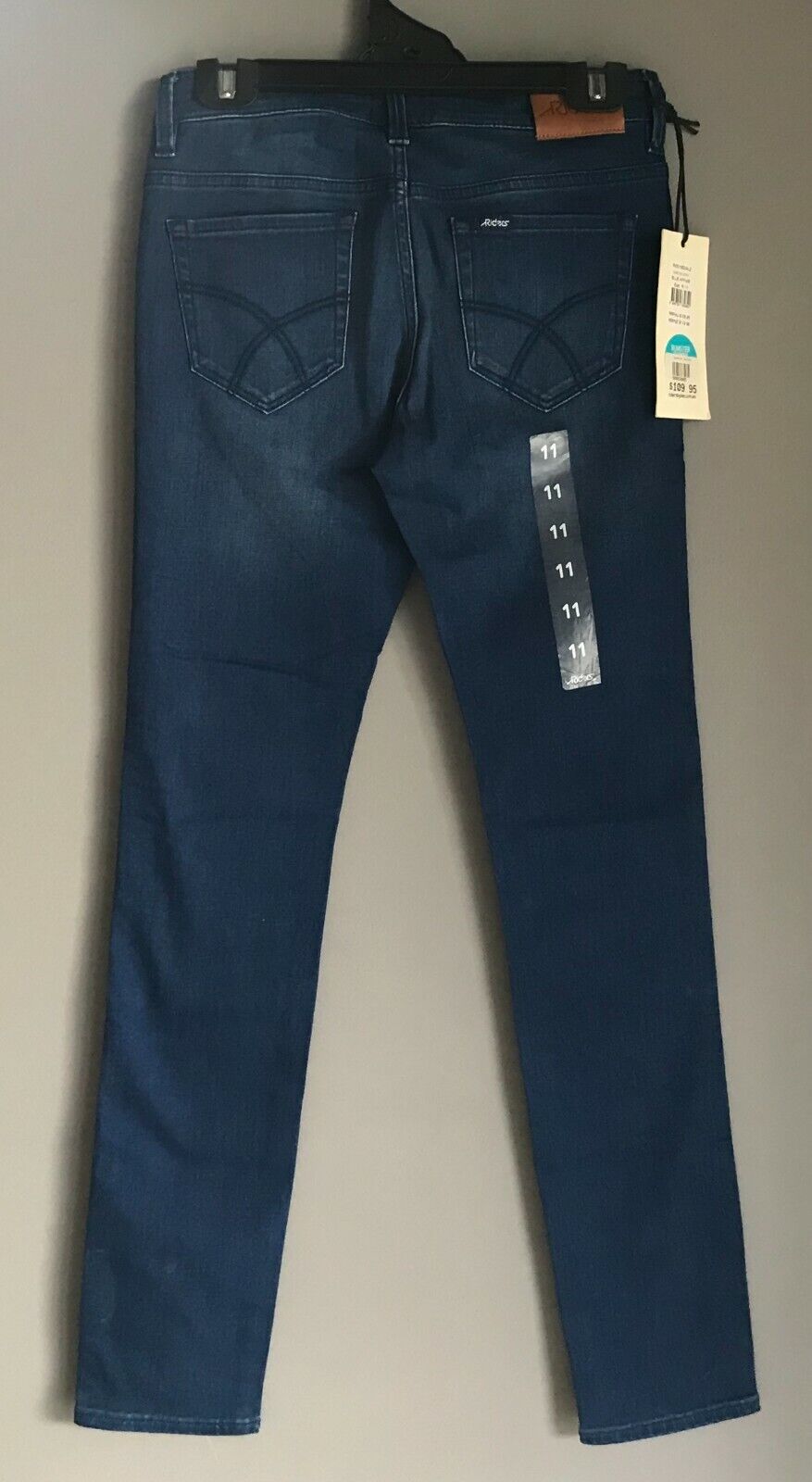 RIDERS BY LEE "Bumster Skinny" Stretch Blue Denim Jeans Pants Ladies Size 11 NEW