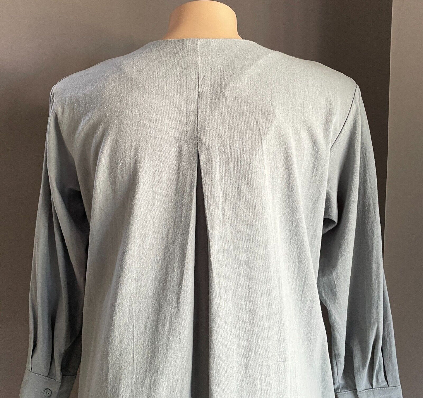 Ms LEE Midi Dress Sage Green V-Neck 3/4 Sleeve Shift Plus Size 20 - 22