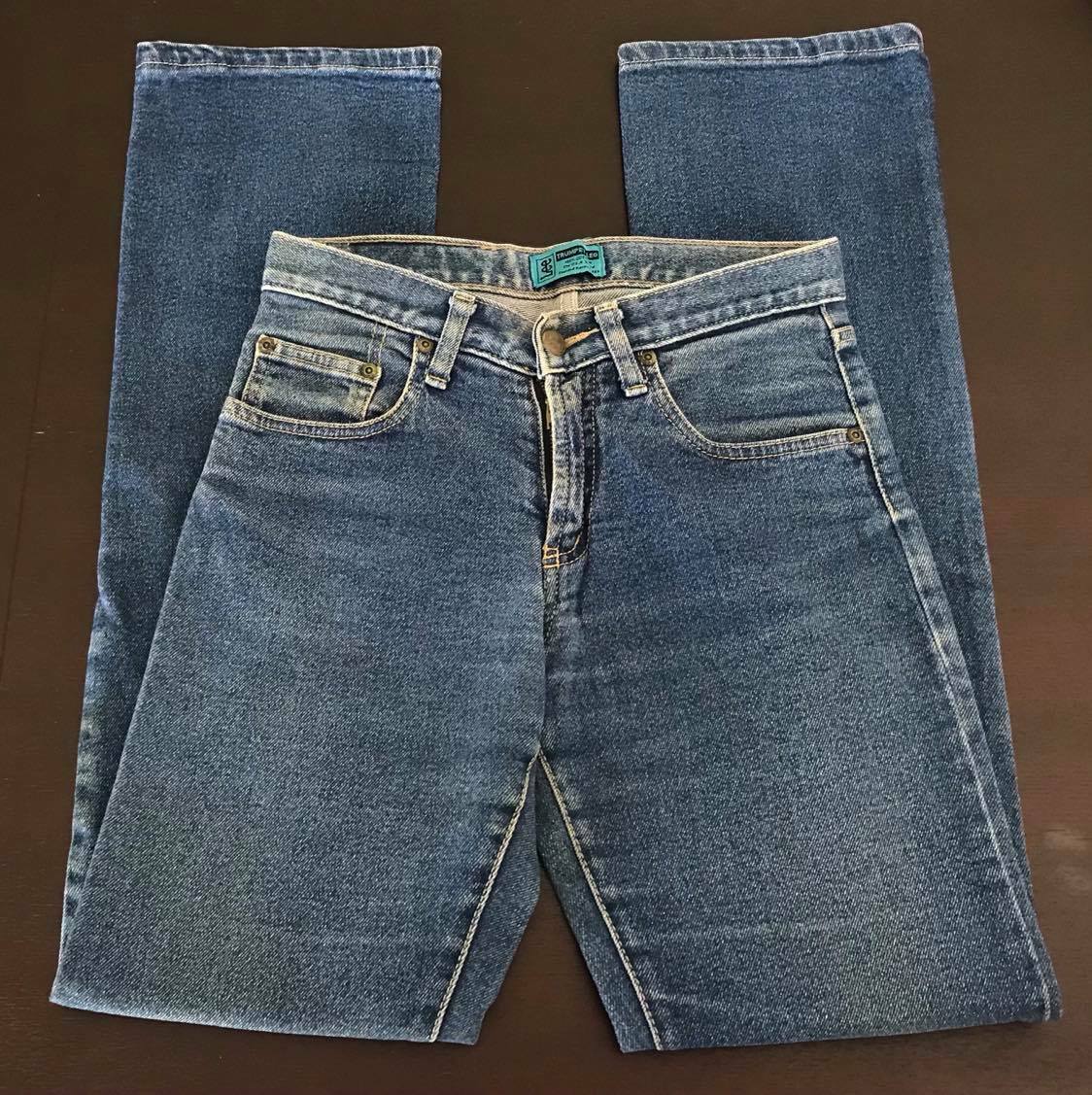 Vintage LEE Trumpet Leg Jeans Blue Denim Ladies Size 7 Australia