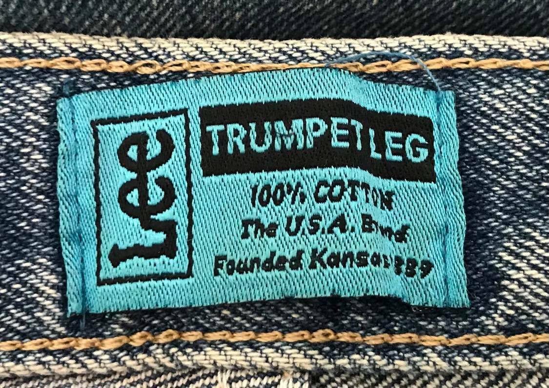 Vintage LEE Trumpet Leg Jeans Blue Denim Ladies Size 7 Australia