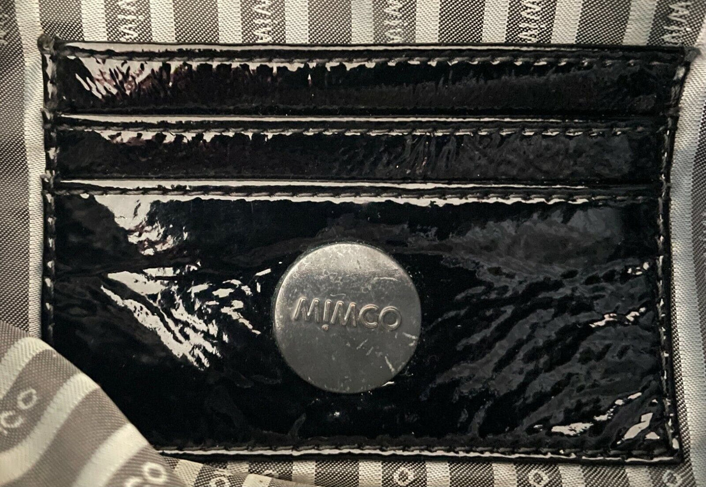 MIMCO Black Shoulder Bag Velvet & Sequins Handbag Cross Body Clutch Purse