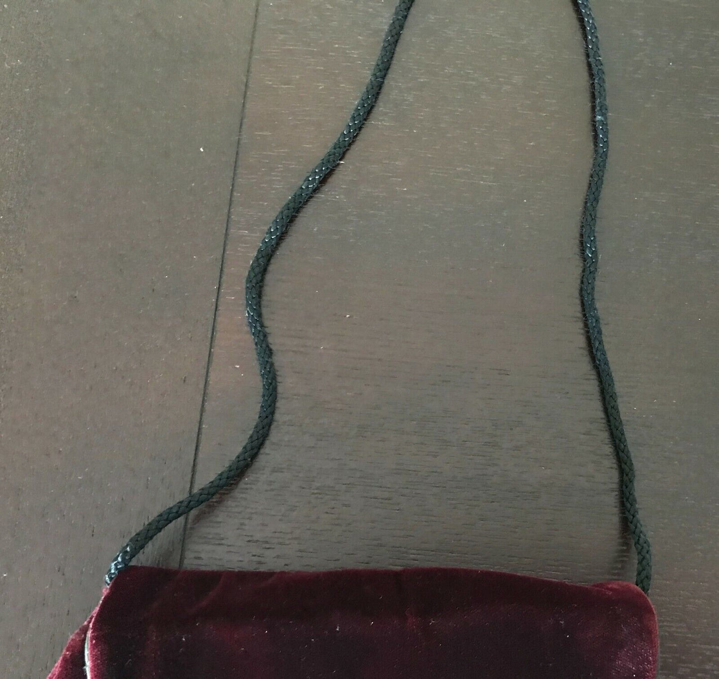 Velvet Clutch Evening Bag Burgundy SHOULDER Strap Black Piping Trim Handbag
