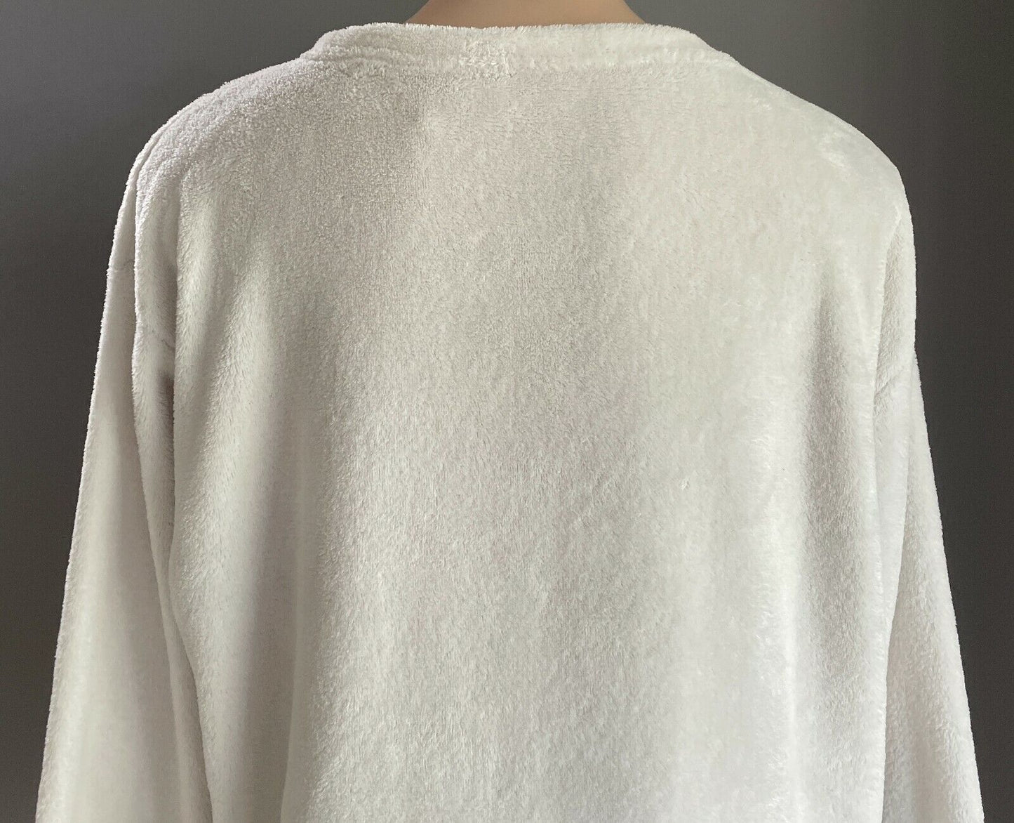 DISNEY Mickey Mouse Fluffy Jumper Dove Grey  Black Polar Fleece L/Sleeve 16 18