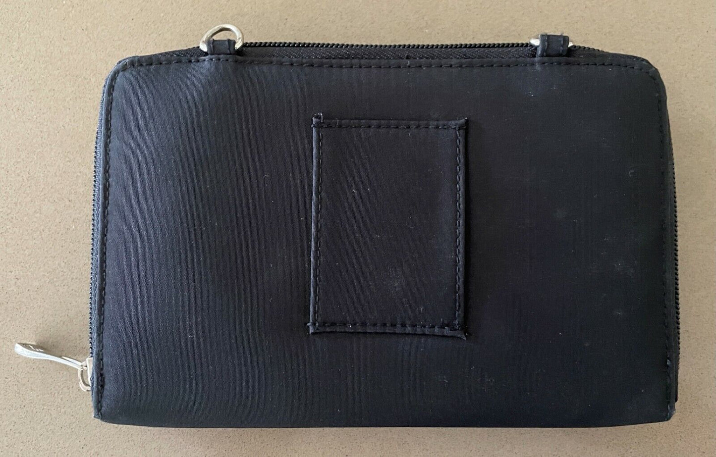 MARINA GALANTI Cross Body Bag Black Thread Through Belt Waist + Shoulder Strap