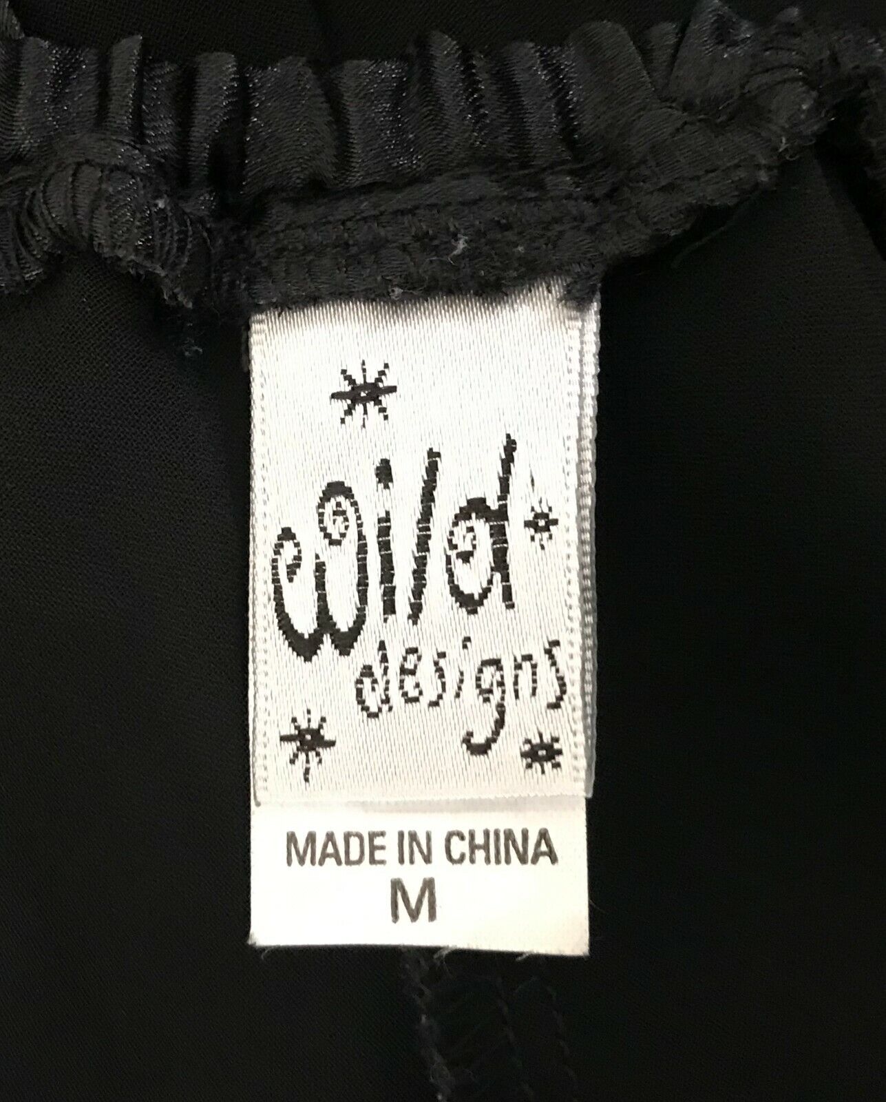 WILD DESIGNS Sexy Chemise Black Sheer Cross Over Back Size M 10 Lingerie NEW