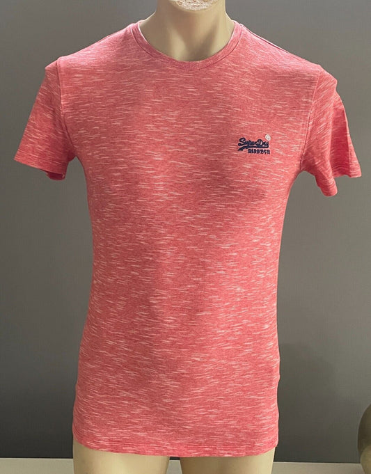 SUPERDRY Vintage Orange Label T-Shirt Orange White Short Sleeve Size XS 92cm Tee