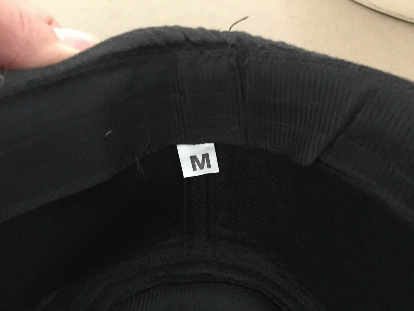 Black TRILBY Style Hat Size M - 58cm Headwear Hipster Brim Unisex