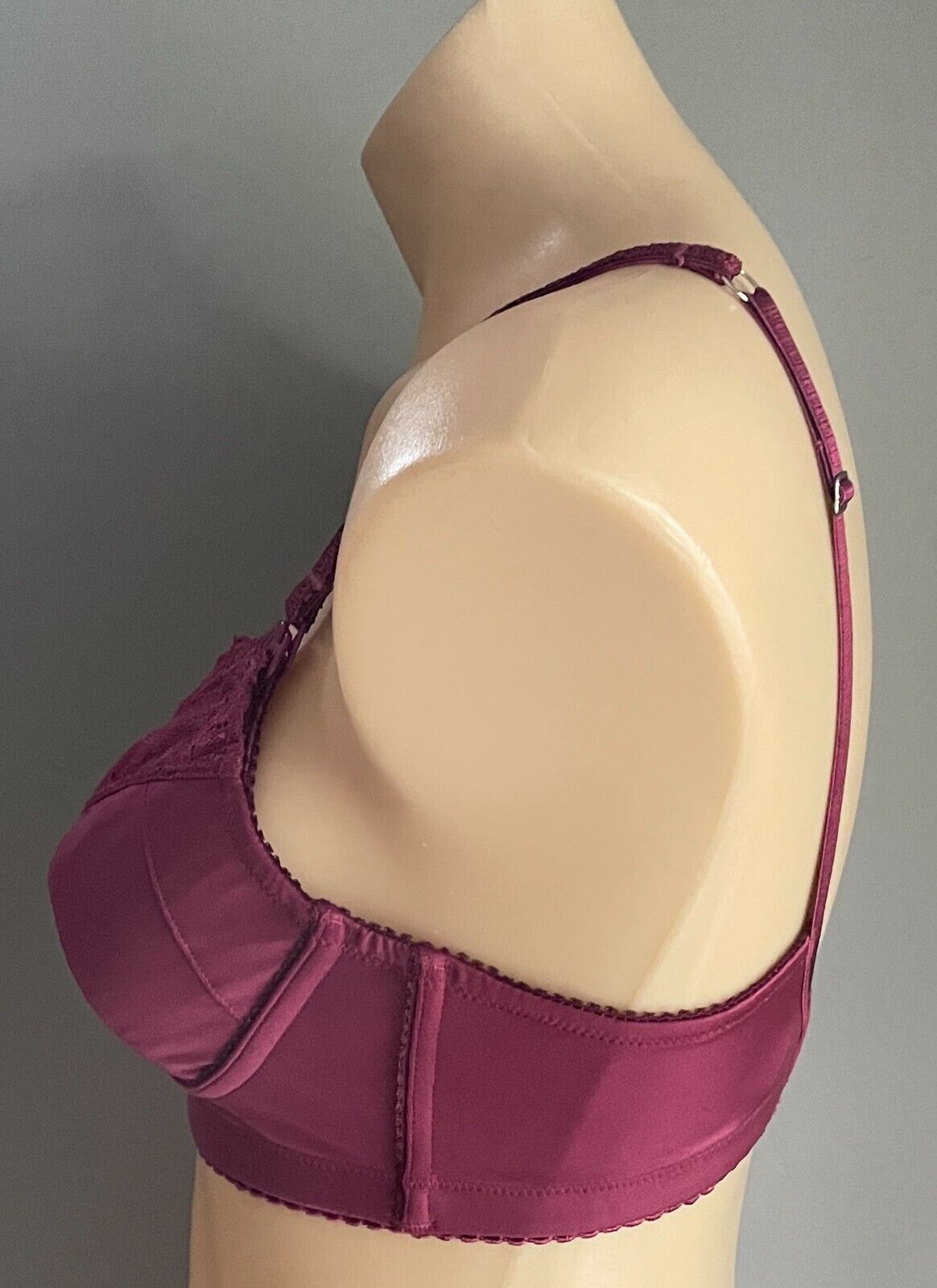 HOTMILK Wild Composure Bra 10 B Berry Red Maternity Nursing Lace Trim Wireless